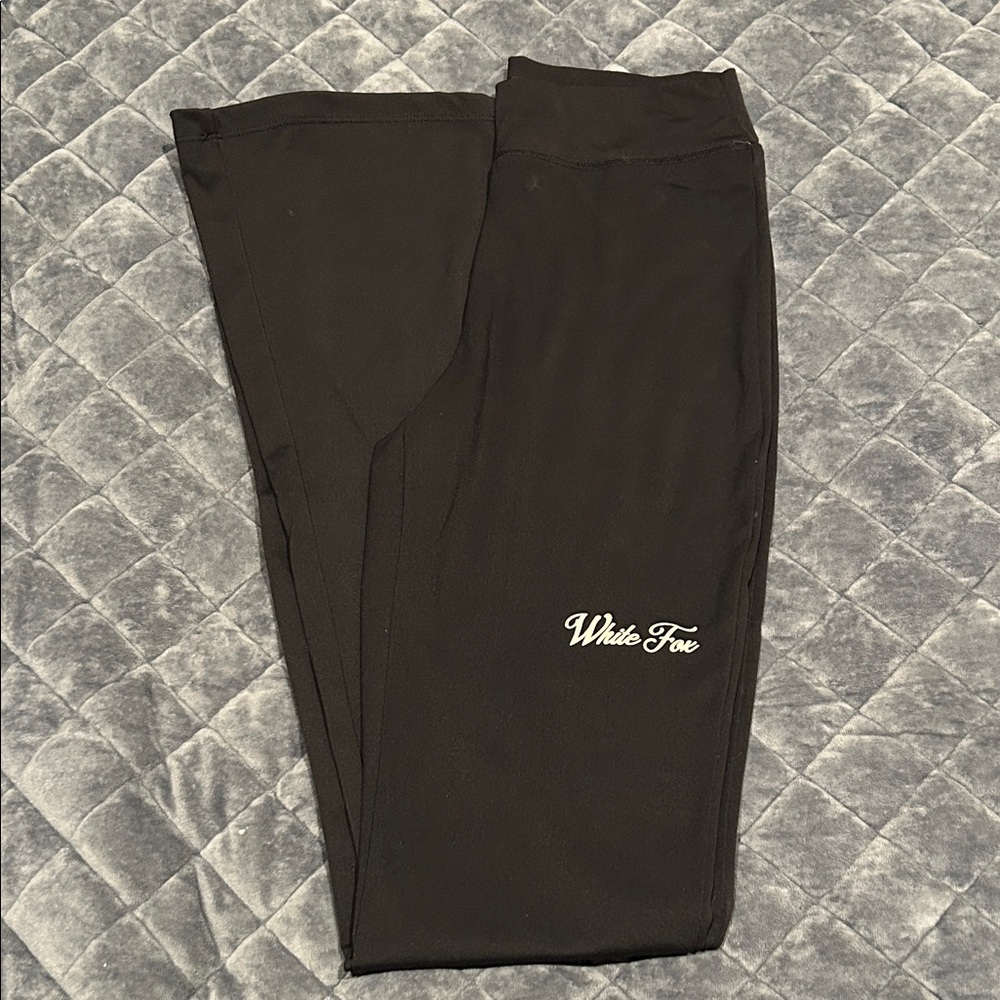 Women’s flare white fox jeans